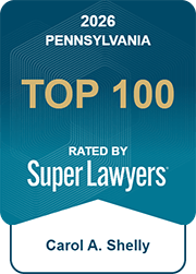 Carol A. Shelly, Pennsylvania Top 100 Rated by Super Lawyers, 2026